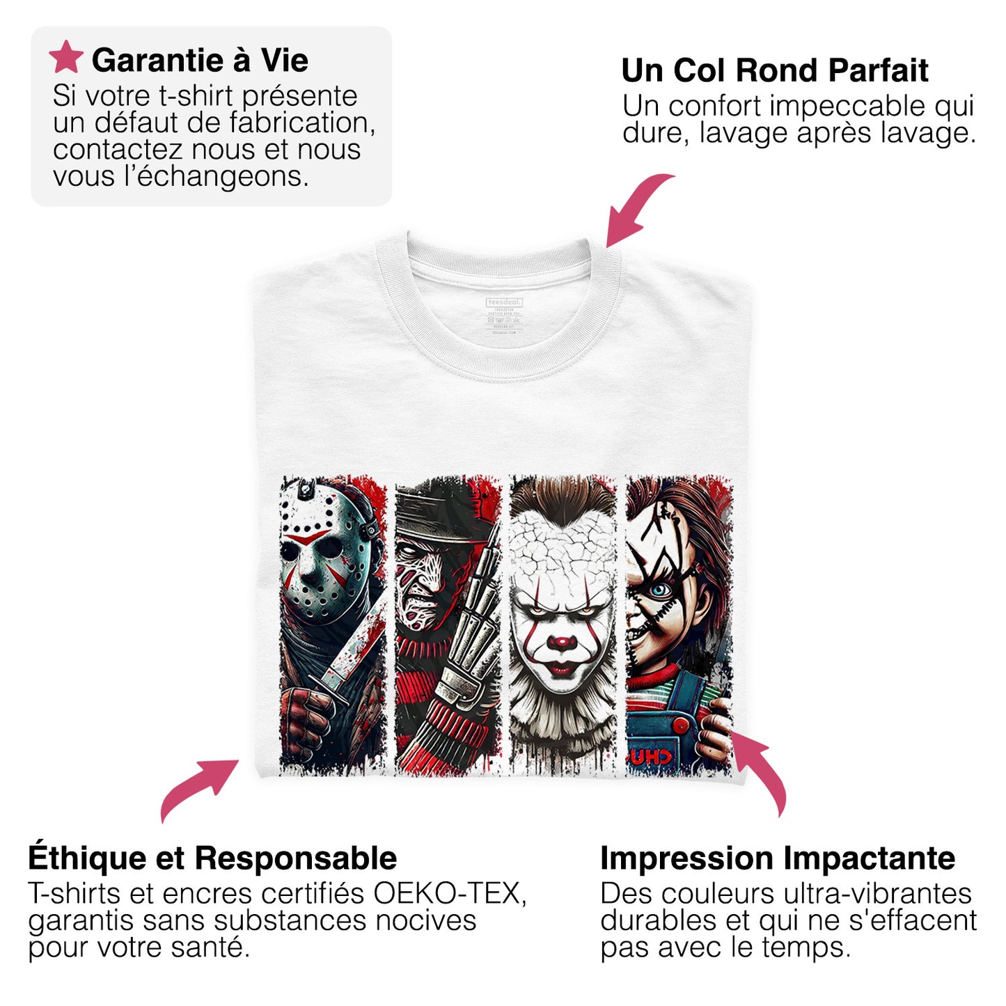 T-shirt Friends Horreur Serial Killer Enfant