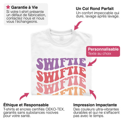 T-shirt Taylor Swift Enfant Fan Swiftie Personnalisé