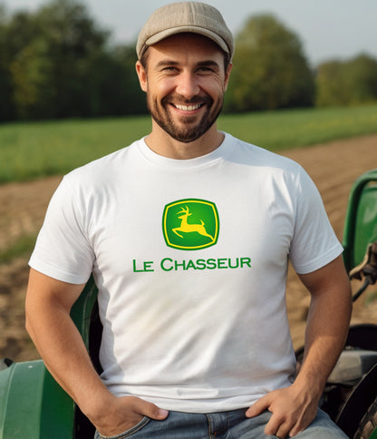 Tshirt John Deere Chasse Peche Tracteur Avec Prénom Personnalisé