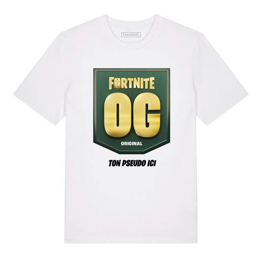 Tshirt Fortnite OG Avec Prénom Personnalisé