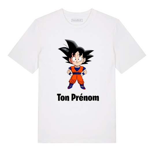 Tshirt Goku Dragon Ball Avec Prénom Personnalisé