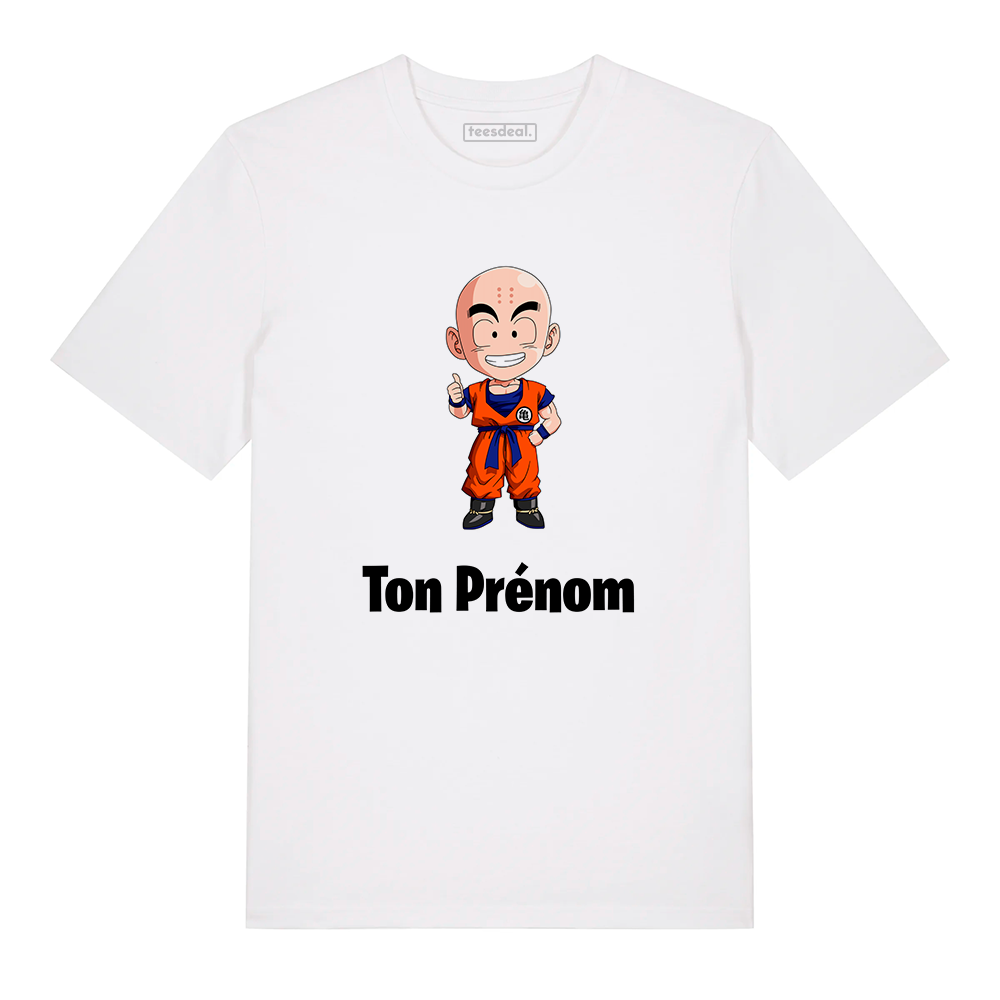 Tshirt Krilin Dragon Ball Z Avec Prénom Personnalisé