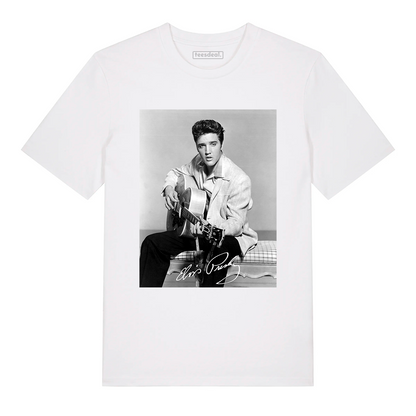 Tshirt Elvis Presley Guitar Signature