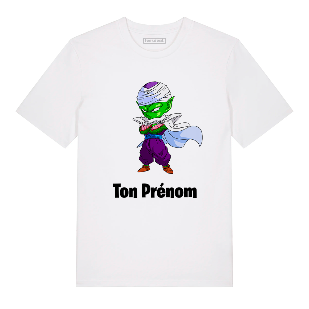 Tshirt Piccolo Dragon Ball Z Avec Prénom Personnalisé