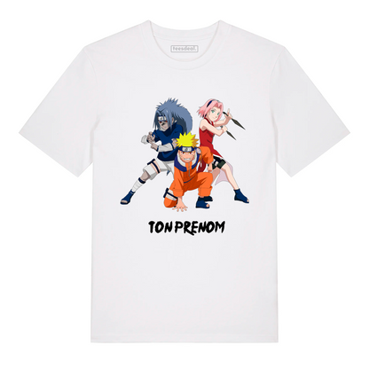 Tshirt Naruto Avec Prénom Personnalisé