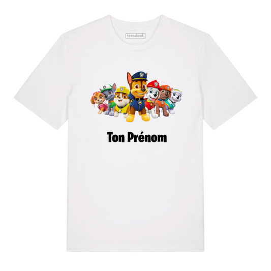 Tshirt Pat Patrouille Avec Prénom Personnalisé